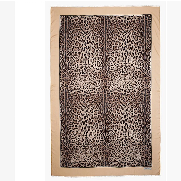 Dolce&Gabbana x Kim Leopard Modal-Cashmere Scarf - Picture 1 of 13